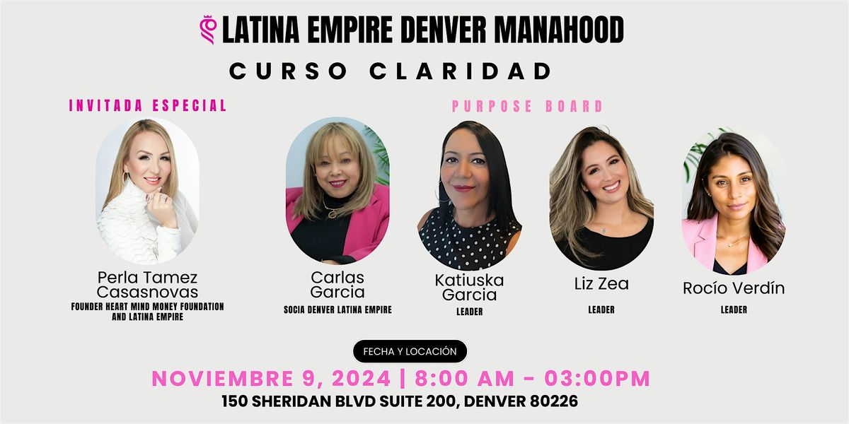 Curso Claridad | Latina Empire Denver Manahood