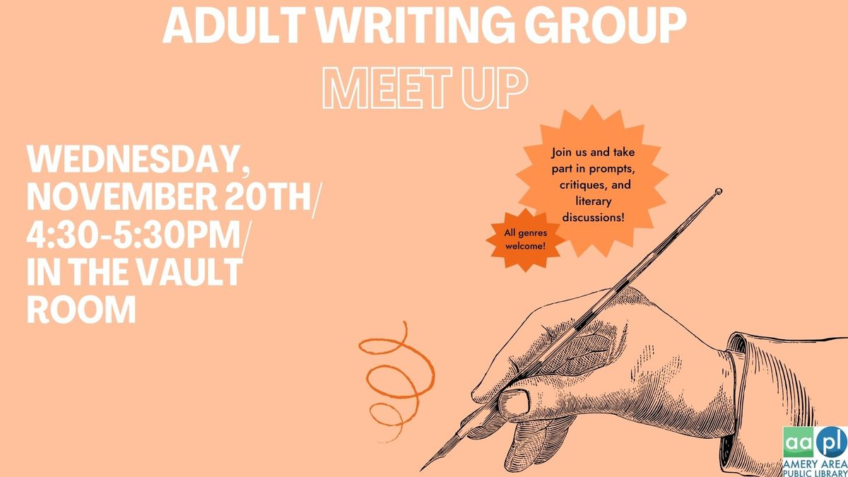 Adult Writing Group Meetup