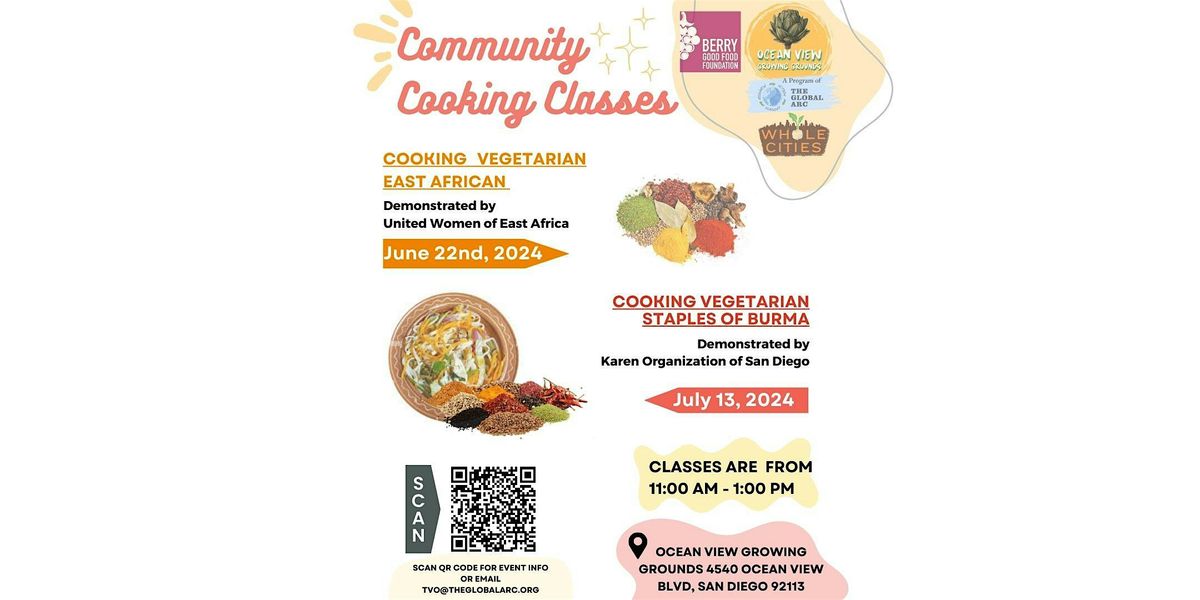 Community Cooking Class: Vegetarian East African Cuisine