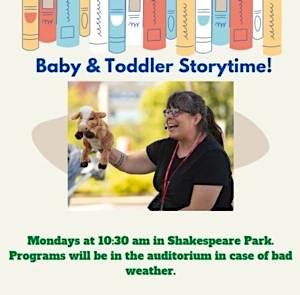 Read, Baby, Read: Baby & Toddler Storytime at Parkway Central Library
