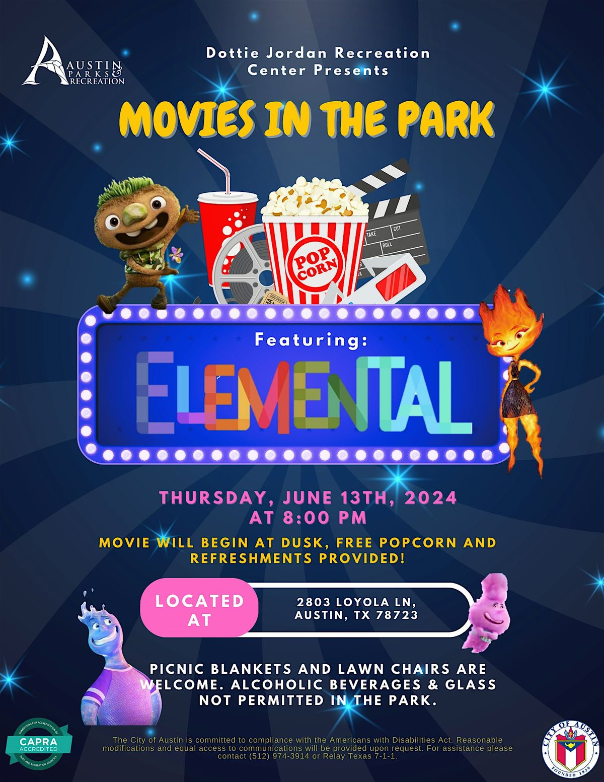 Movies in the Park: Elemental