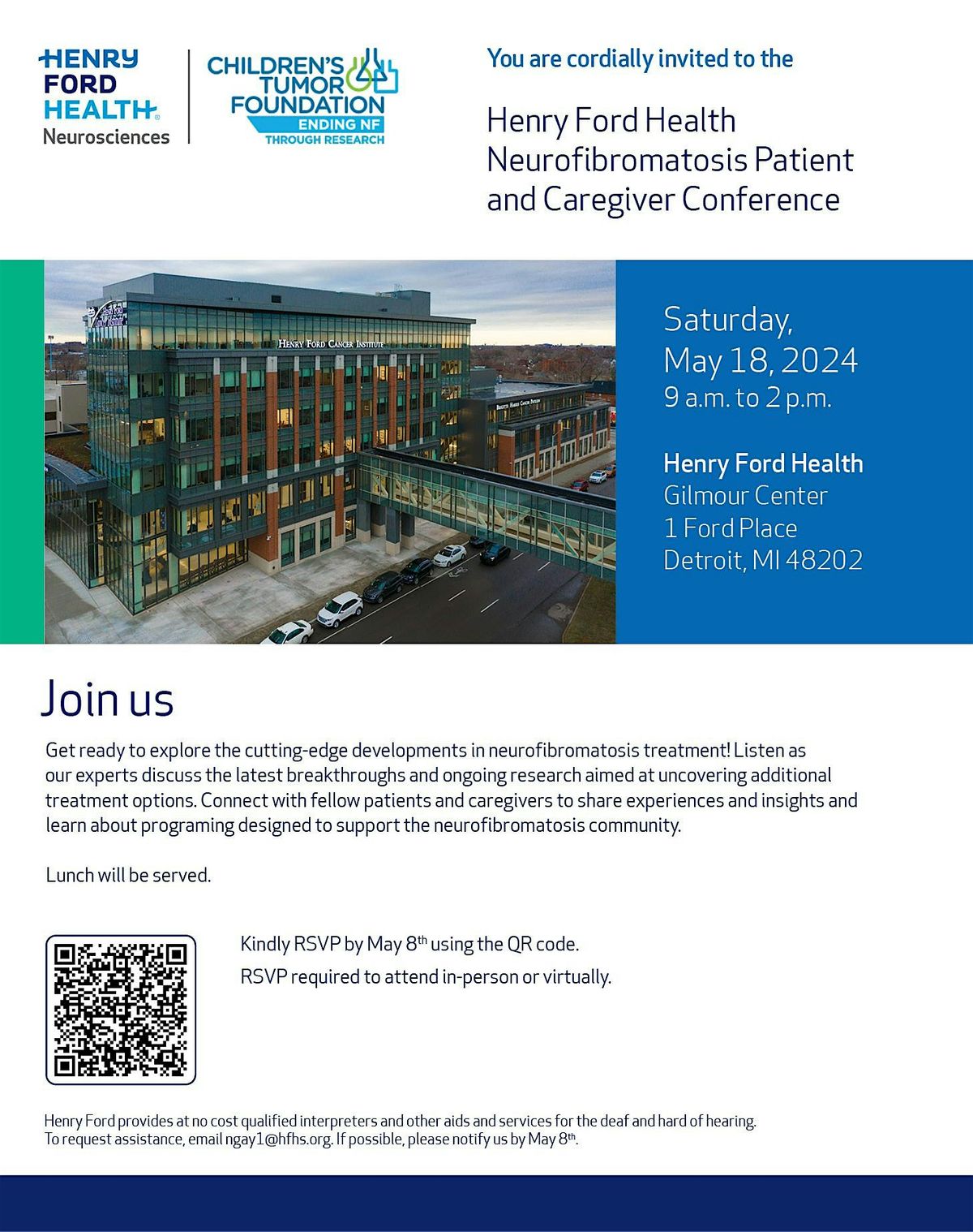 Neurofibromatosis Patient and Caregiver Conference - Henry Ford Health