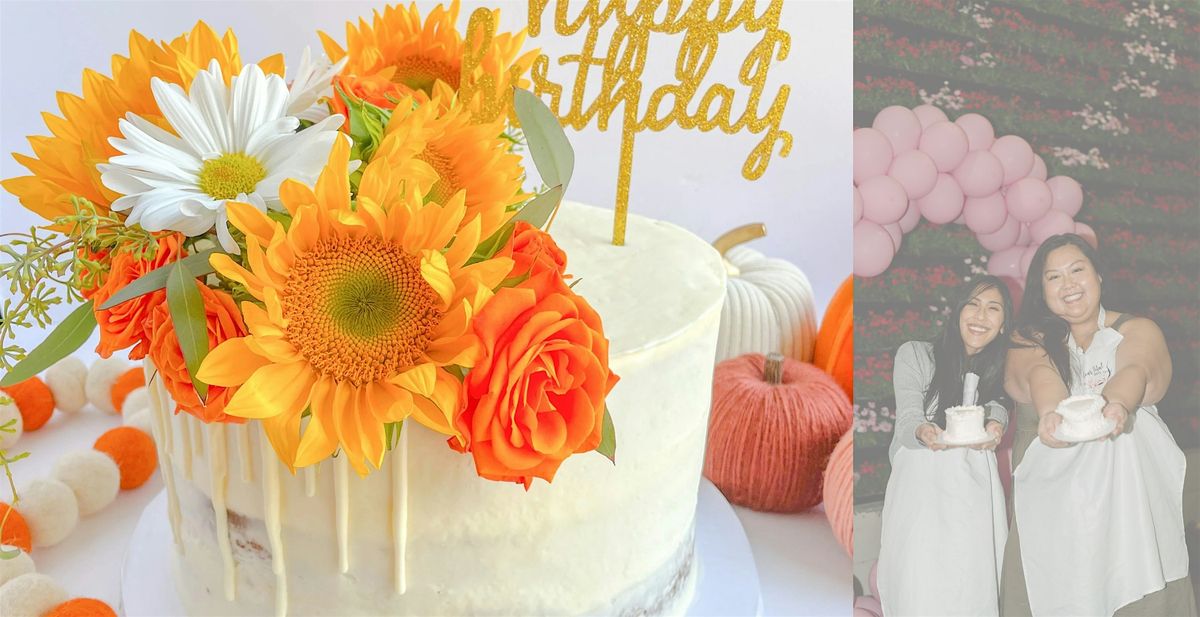 Mini Fresh Floral Cake Class and Charcuterie in Katy