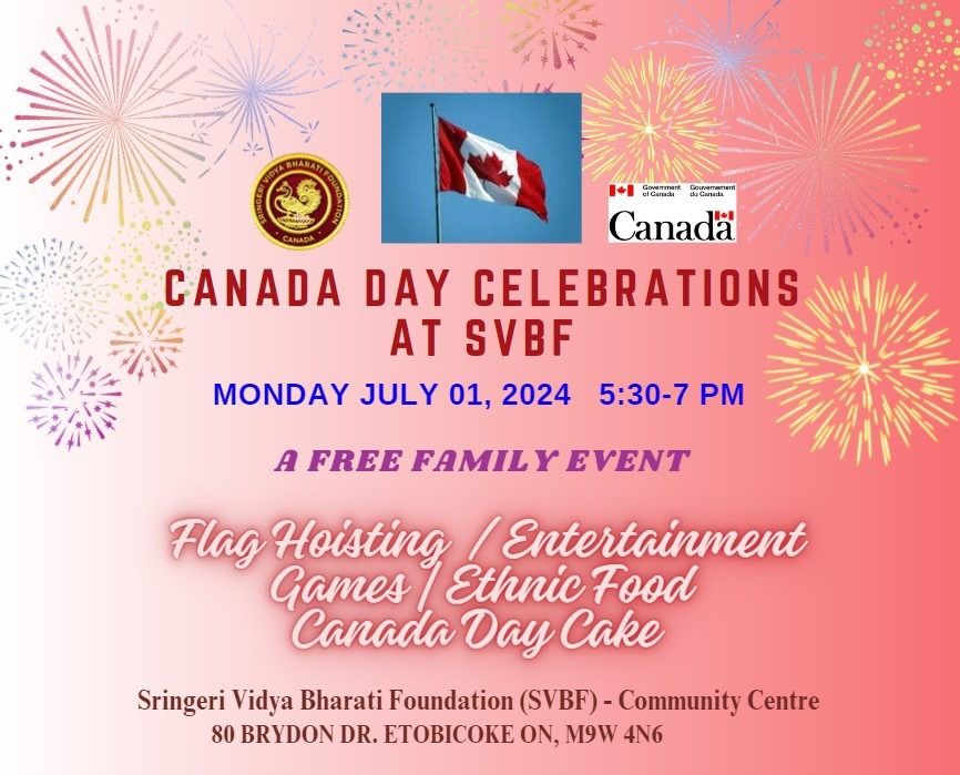 Canada day celebrations at SVBF