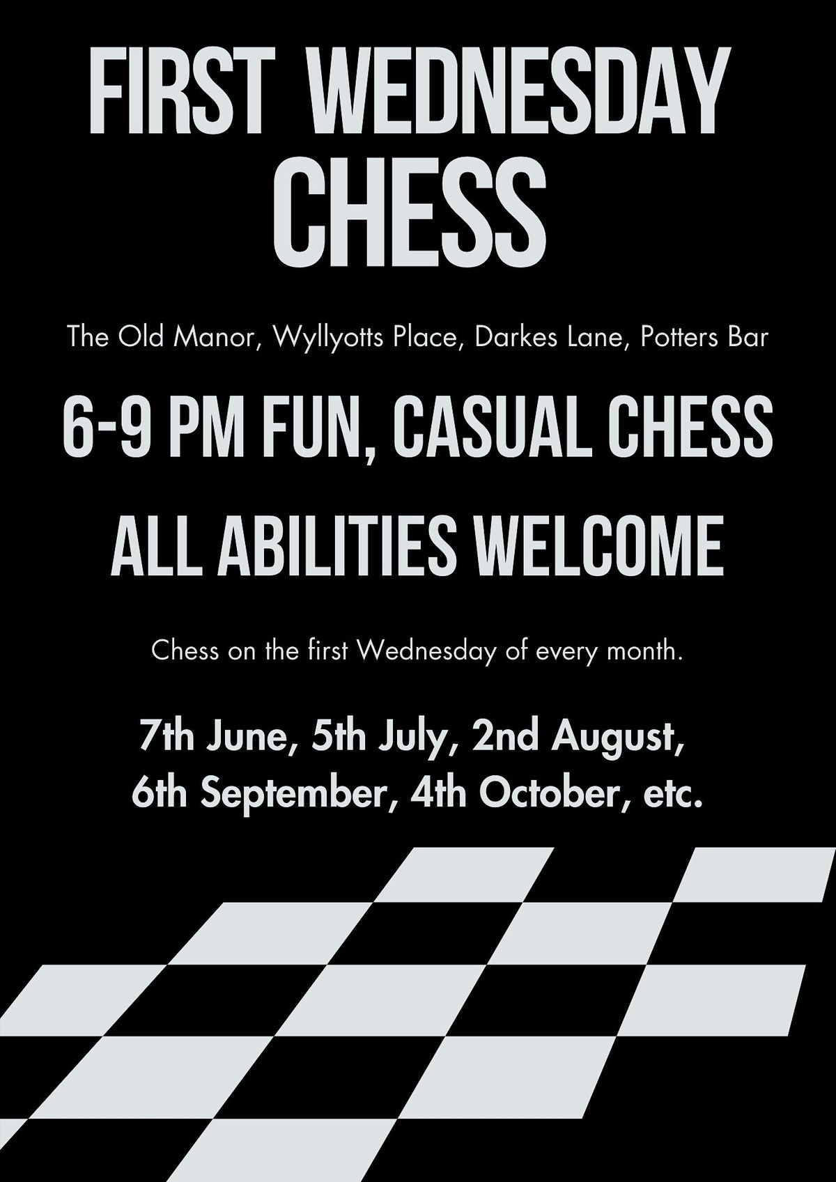 First Wednesday Chess - Potters Bar
