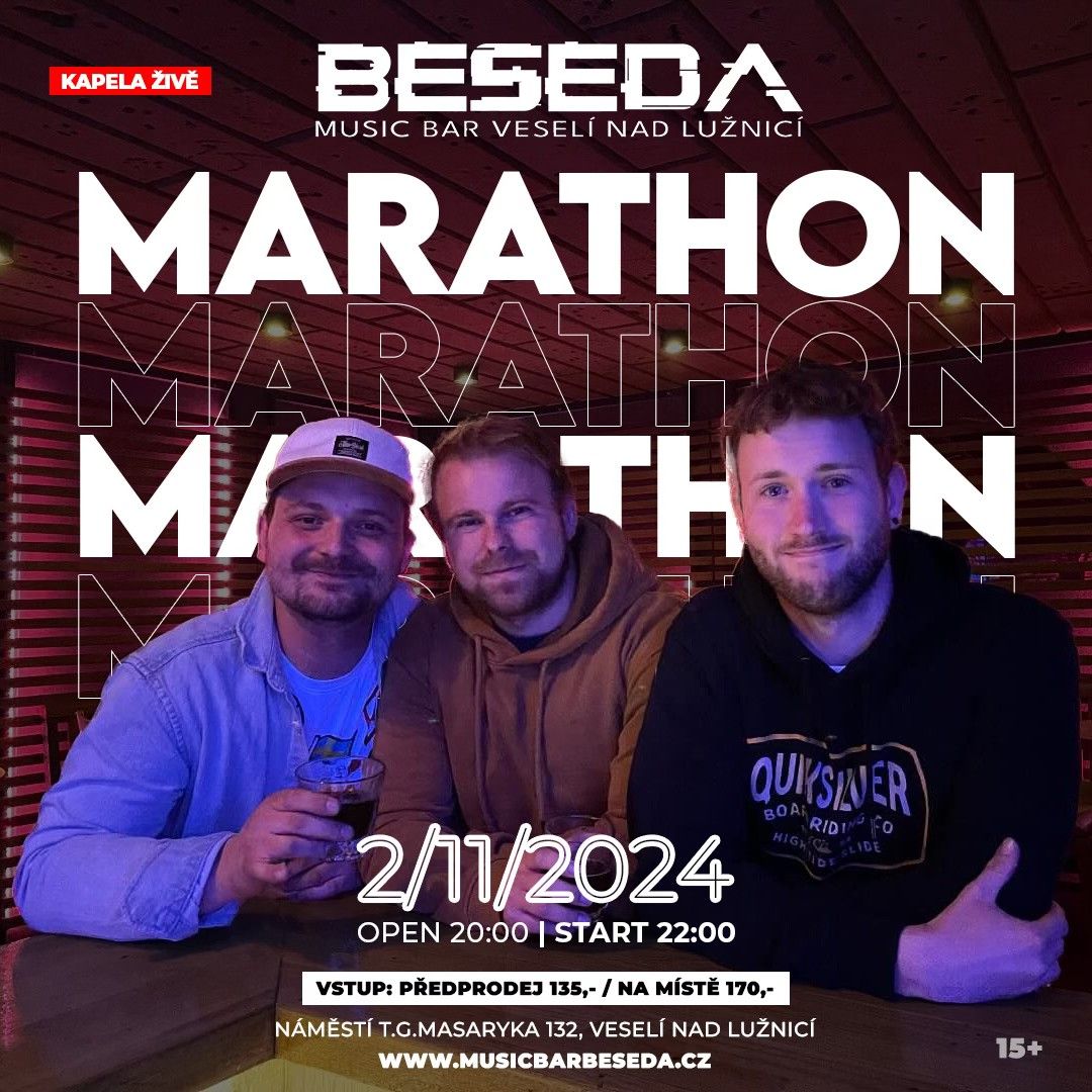  MARATHON \/\/ 02. 11. 2024 \/\/ MUSIC BAR BESEDA \/\/ ROCK \u017dIV\u011a NA BESED\u011a