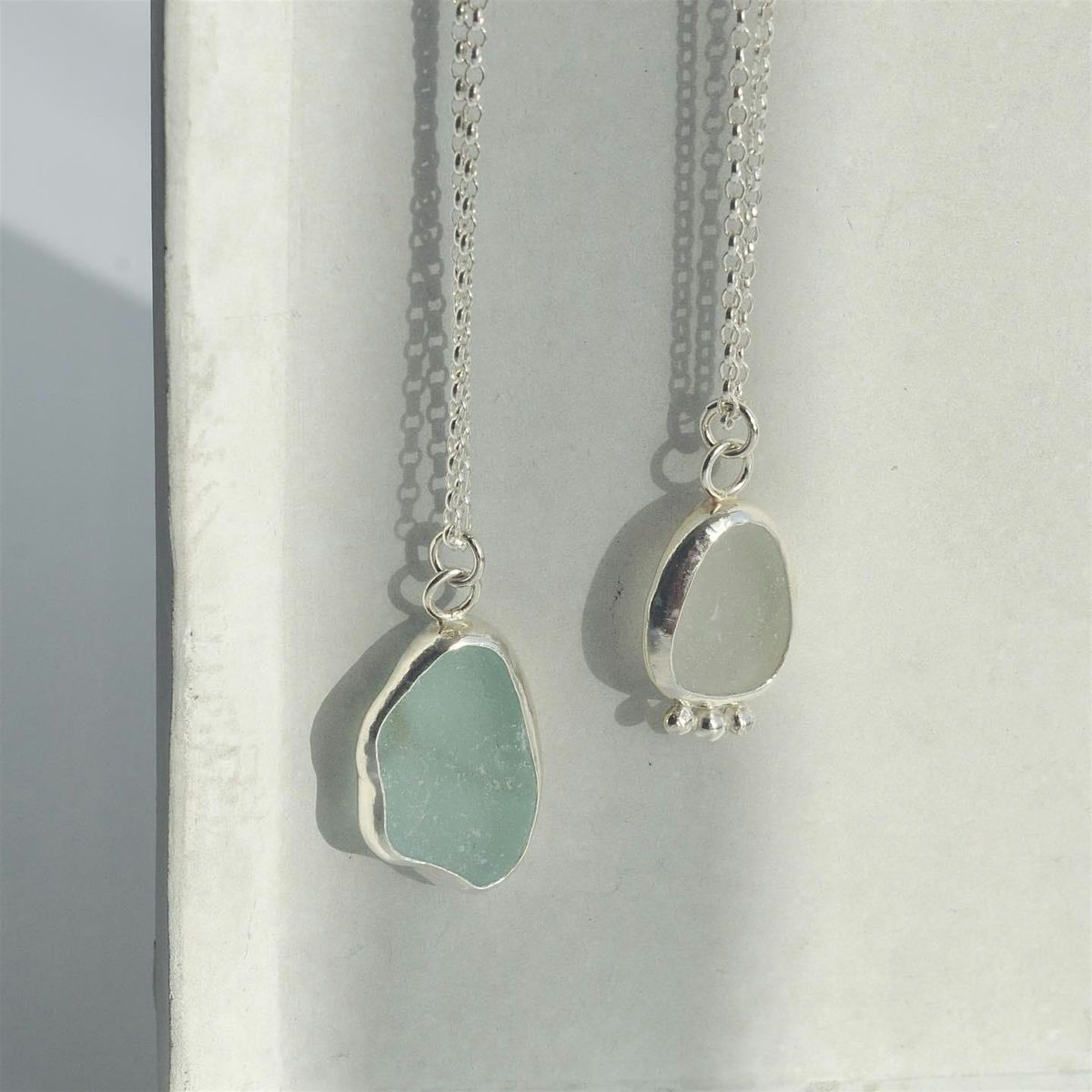 Make your own Silver Seaglass Necklace Workshop