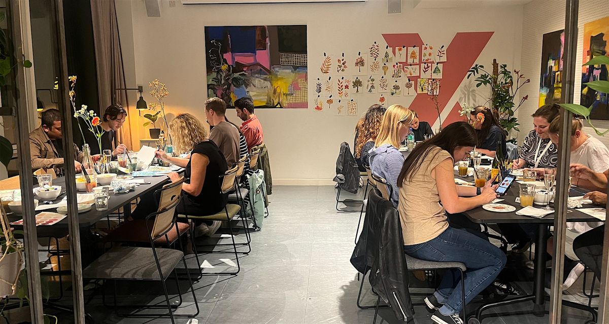 Watercolour and Wine : Evening class, East London