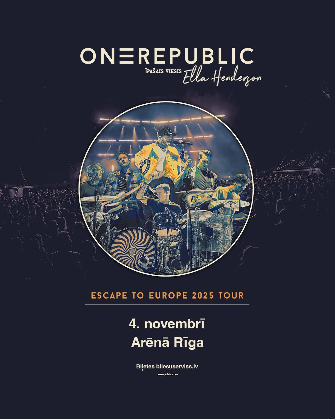 OneRepublic - Ar\u0113na R\u012bga