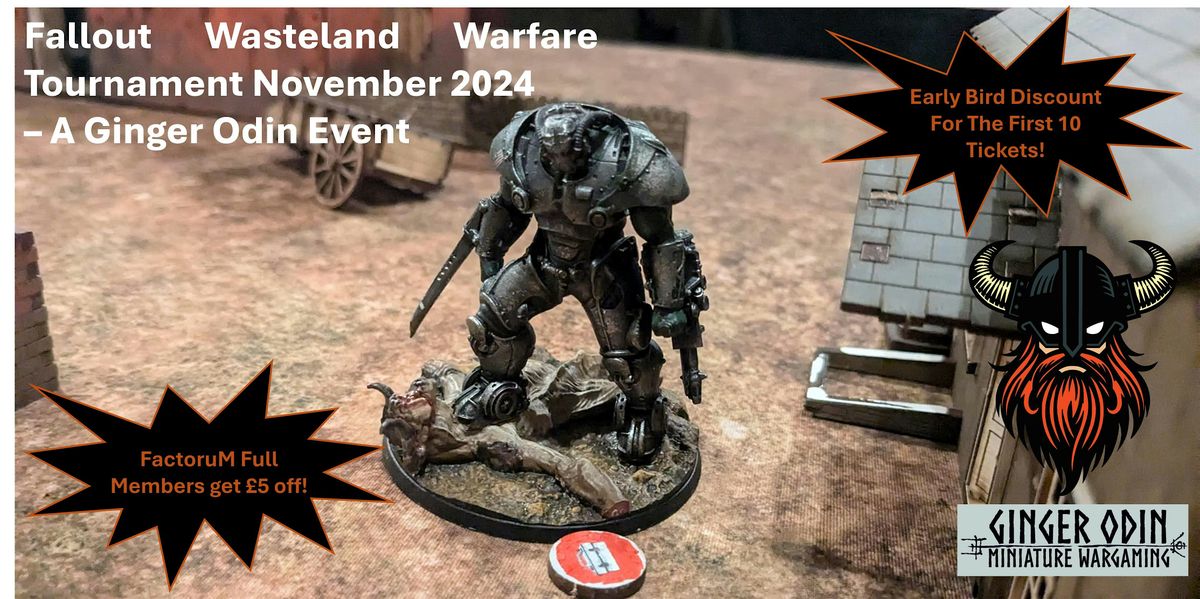 Fallout Wasteland Warfare Tournament November 2024 - A Ginger Odin ...