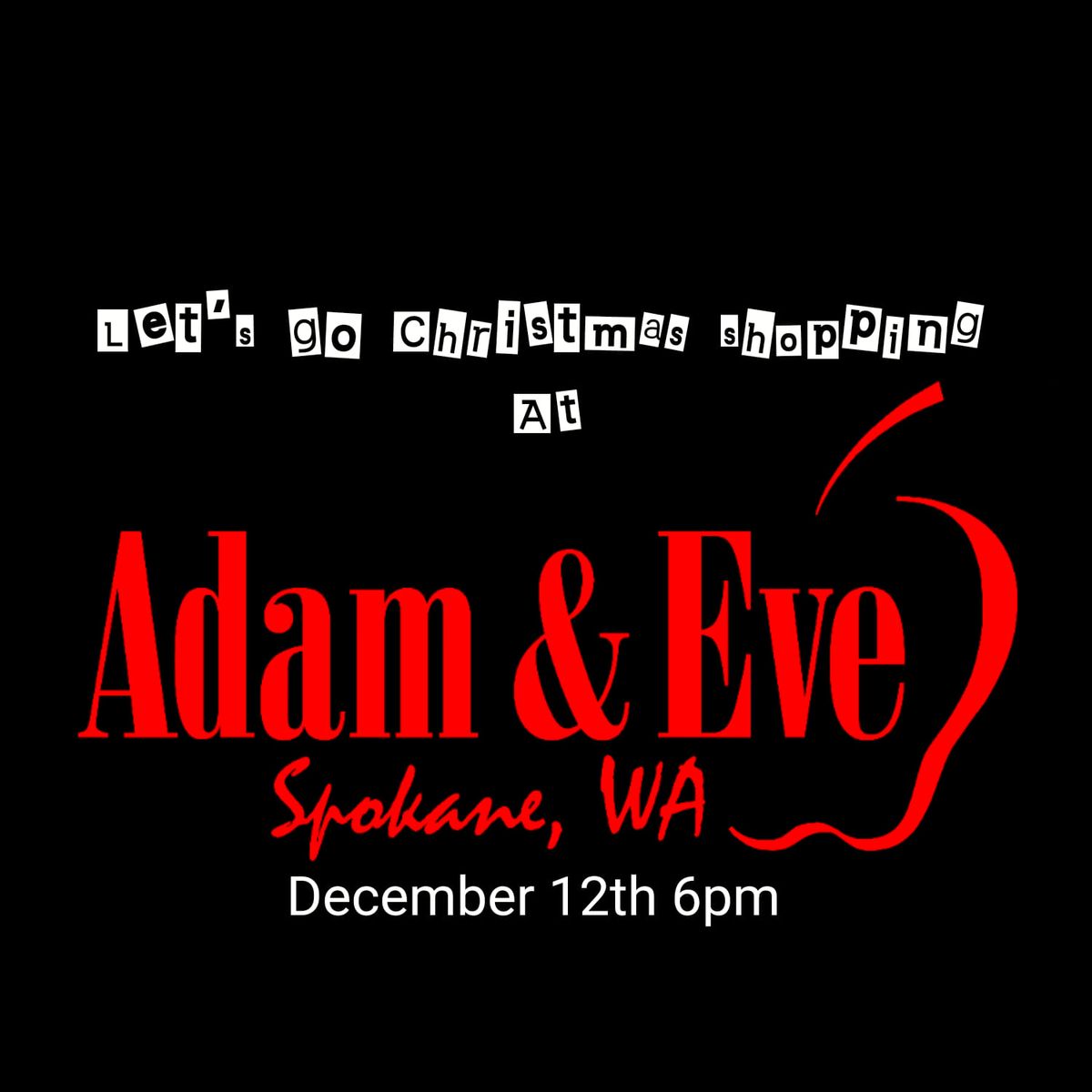 Let's go Christmas shop at Adam & Eve 