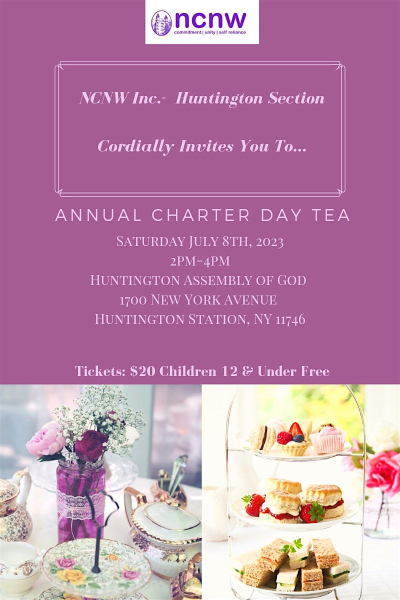 NCNW Inc- Huntington Section Annual Charter Day Tea