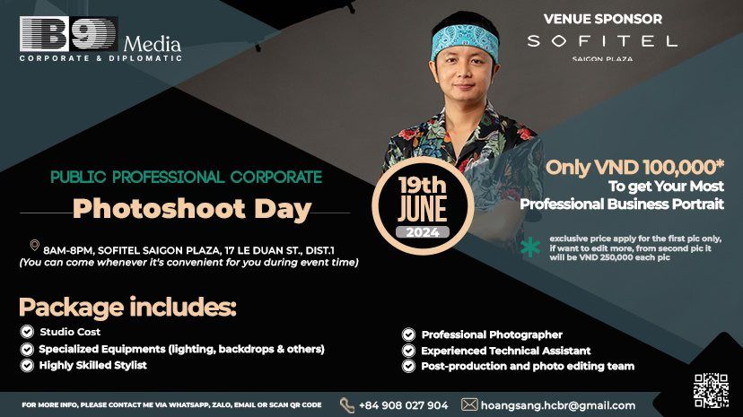 ONLY 100,000VND - Professional Business Shooting Day