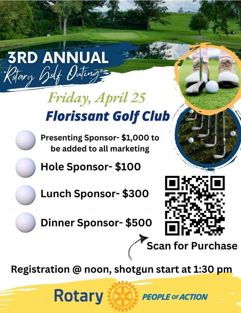 3rd Annual Florissant Rotary Golf Tournament