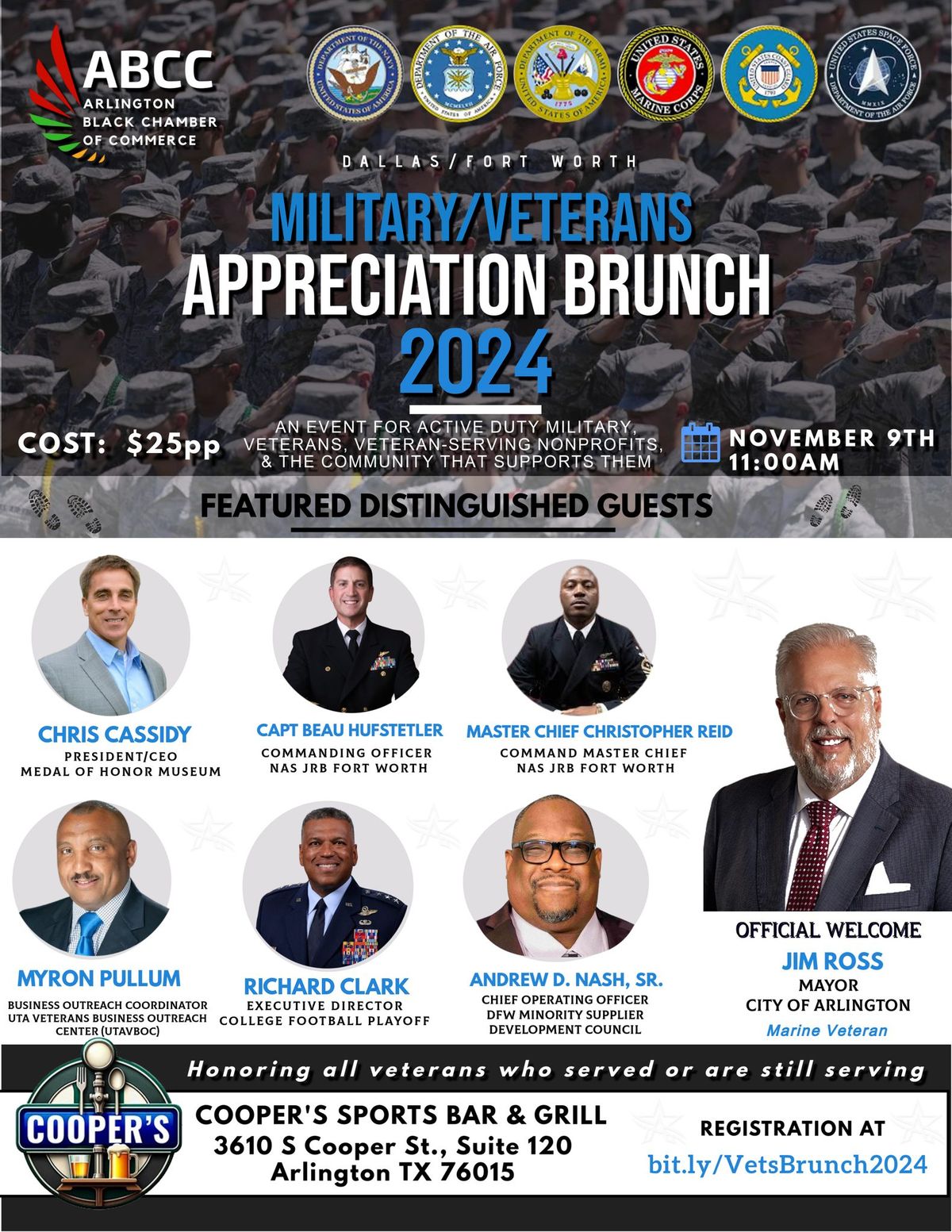 2nd Annual D\/FW Military & Veterans Appreciation Brunch