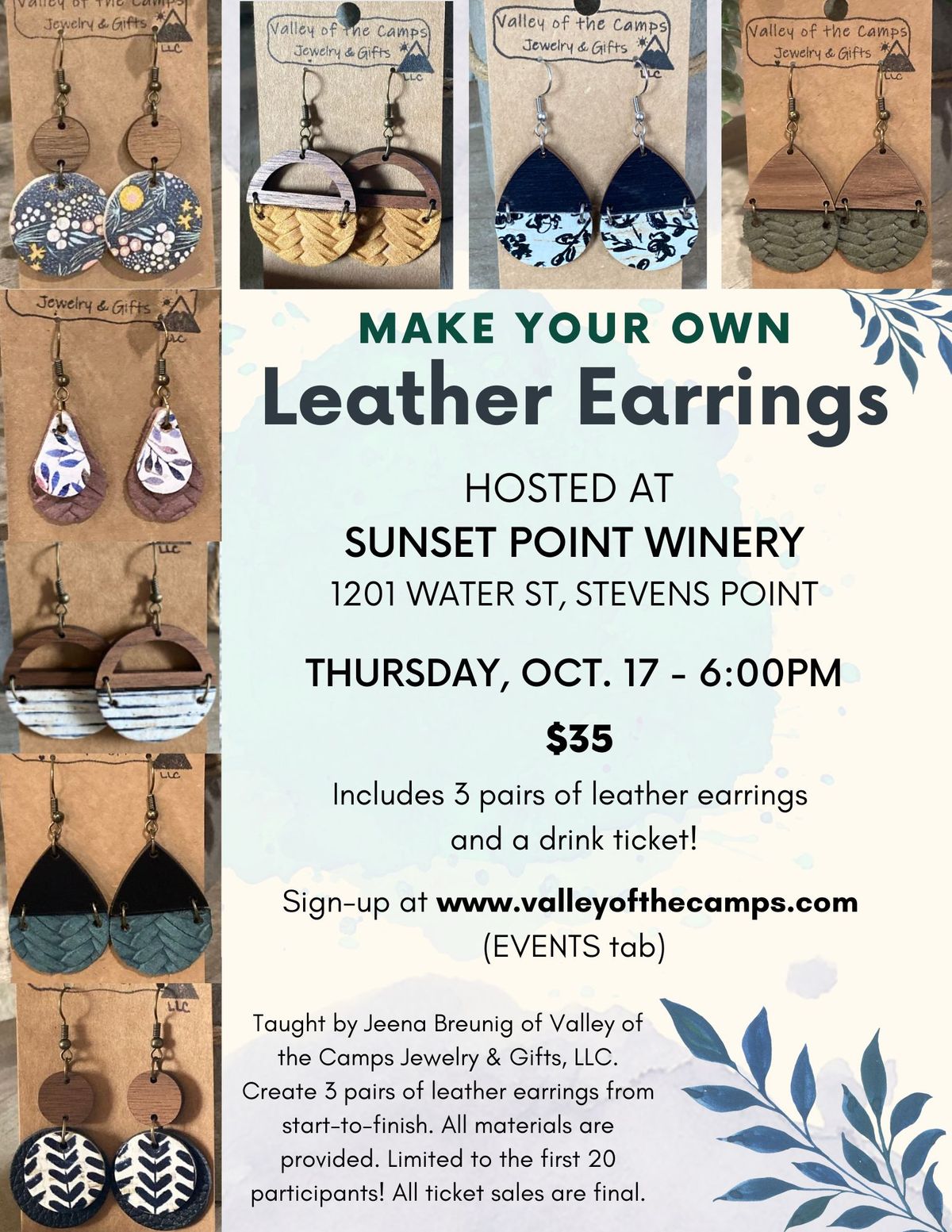 Make your Own Leather Earrings