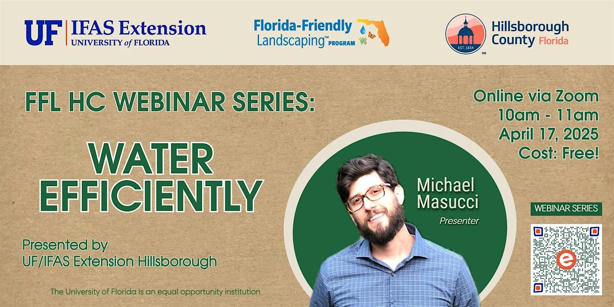 FFL HC Webinar Series: Water Efficiently