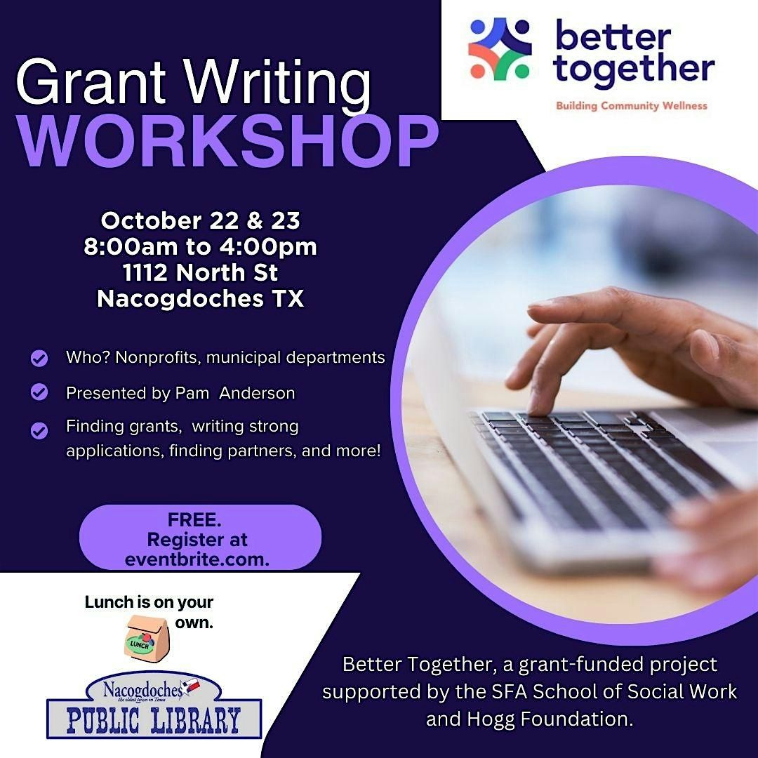 Two-Day Grant Writing Workshop for Nonprofits