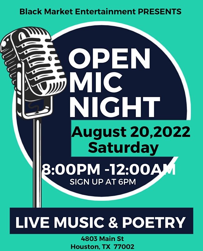 Live Music & Poetry Open Mic