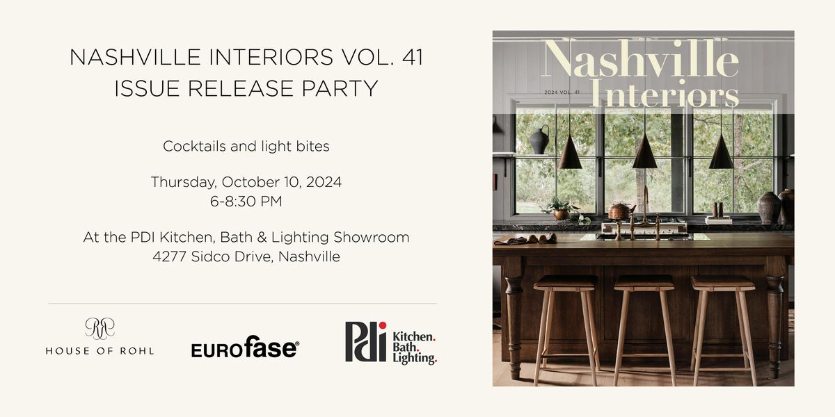 Nashville Interiors Vol. 41 Issue Release Party