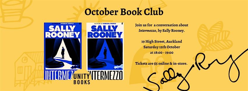 Book Club: Sally Rooney Party for Intermezzo & her other novels!