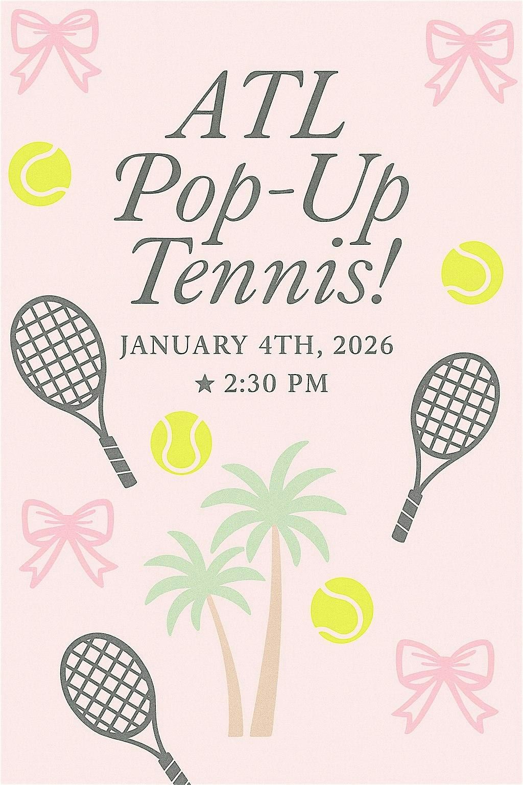 ATL Island Girls Tennis ATLANTA Pop-Up Event