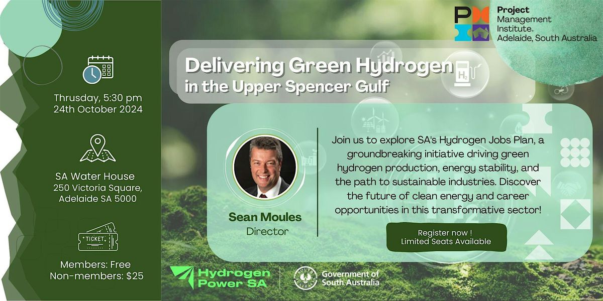 PMI presents Delivering Green Hydrogen in the Upper Spencer Gulf