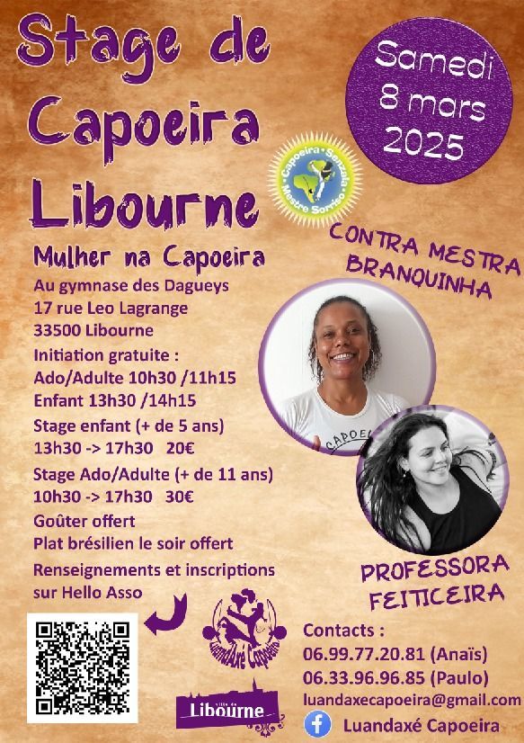 Capoeira Stage with C.M. Branquinha et P. Feiticeira