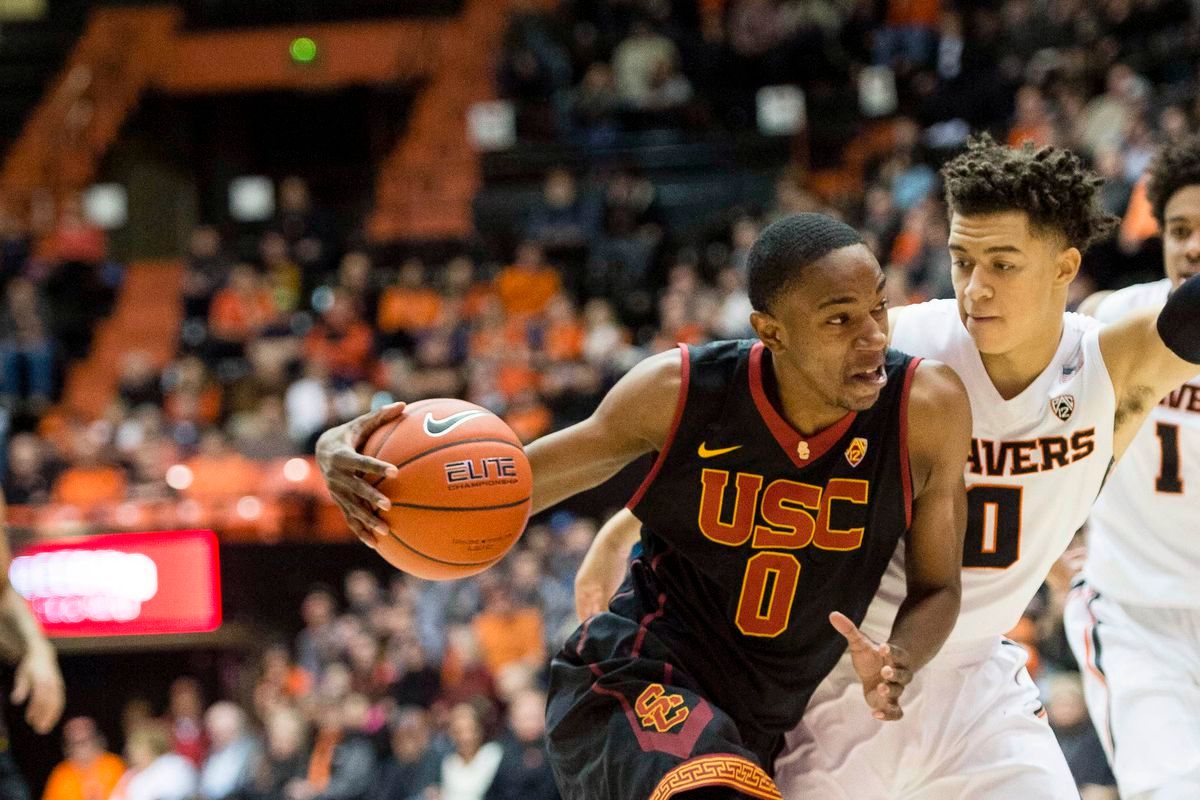 Oregon Ducks at USC Trojans Mens Basketball