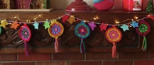 Treblemakers Bright Crochet Festive Lights Garland