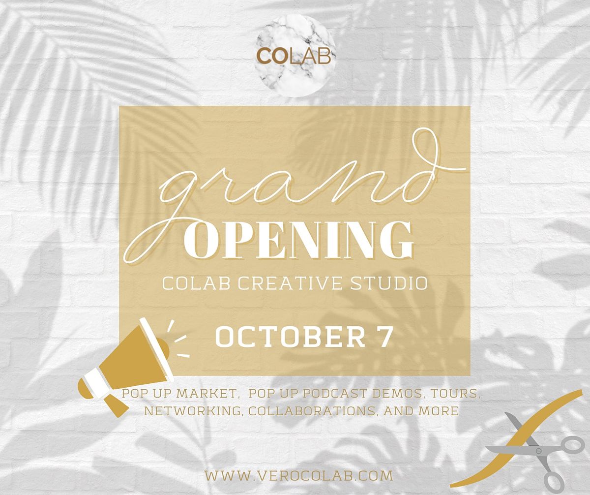 COLAB Creative Studio Grand Opening, COLAB, Vero Beach, 7 October 2022