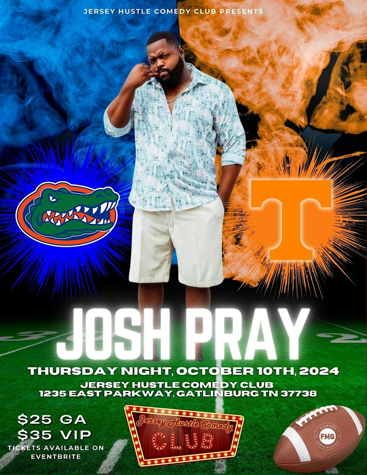 Josh Pray (Gators vs Vols Rivalry Week) @ Jersey Hustle Comedy Club