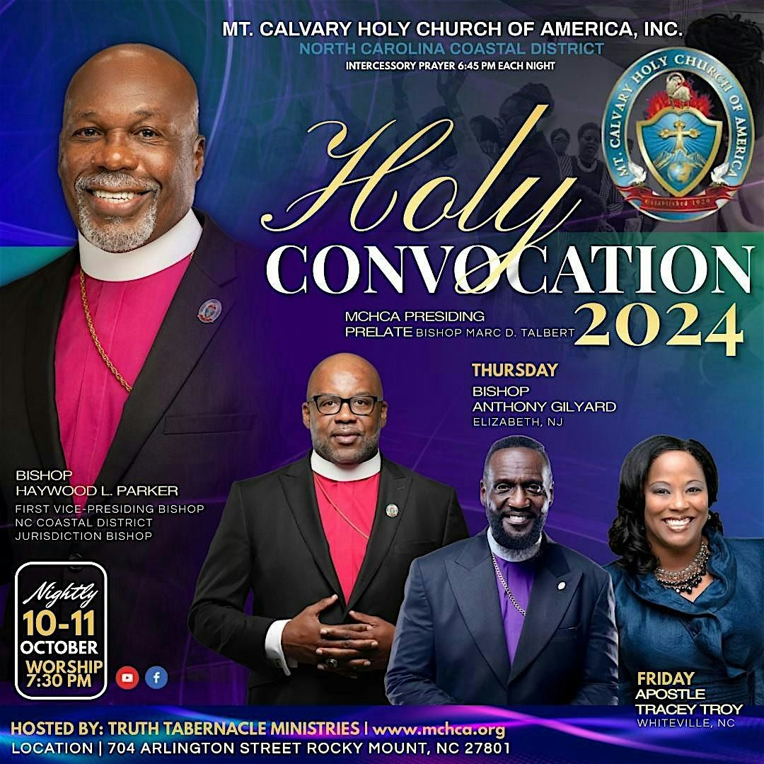 MCHCA North Carolina Coastal District Holy Convocation - OFFICIAL NIGHT