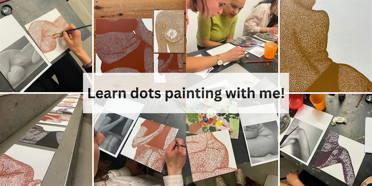 Dots painting class with acrylic