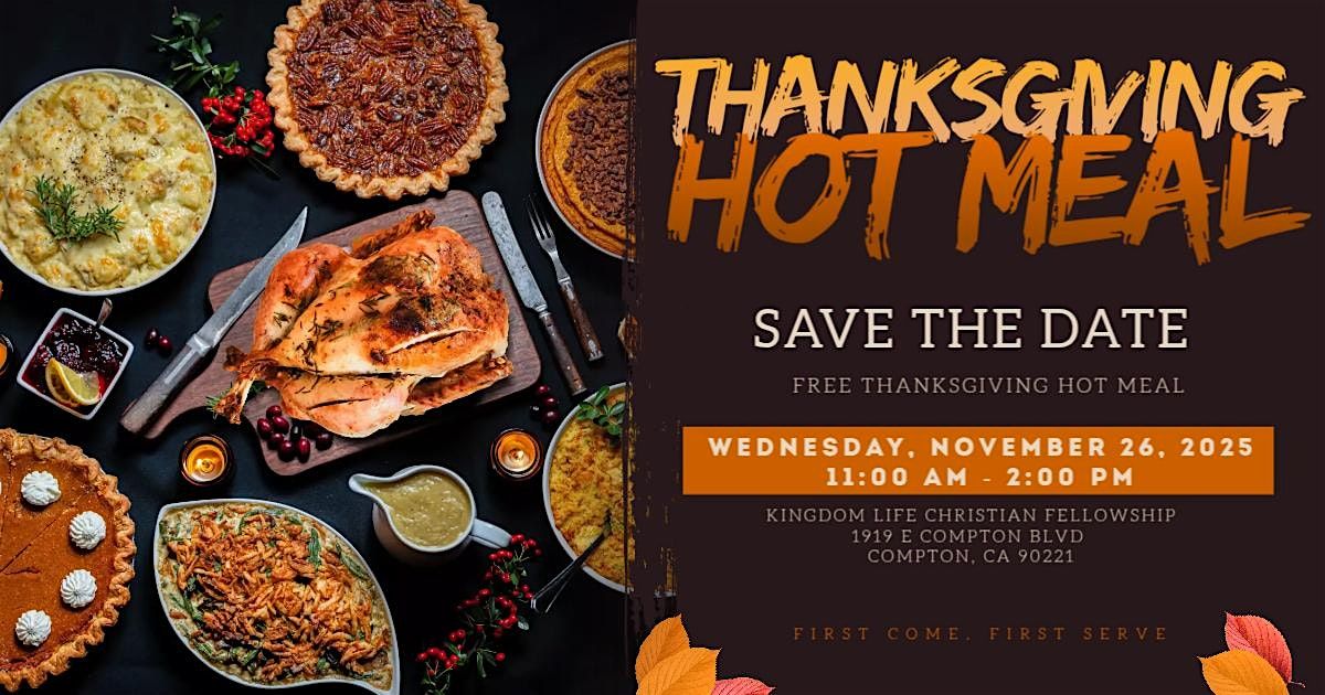 Free Thanksgiving Hot Meal