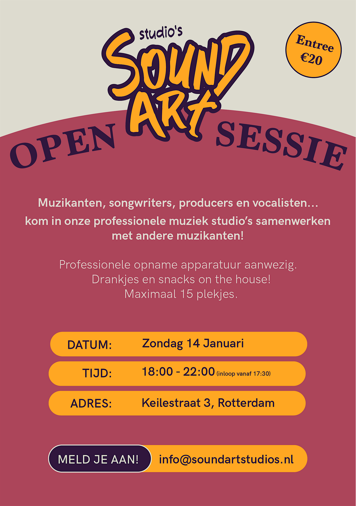 Sound Art Studio's - Open Sessie (April)