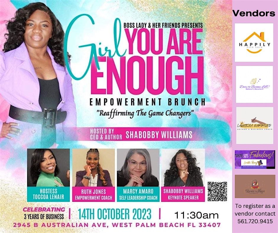 Girl You Are Enough Empowerment Brunch