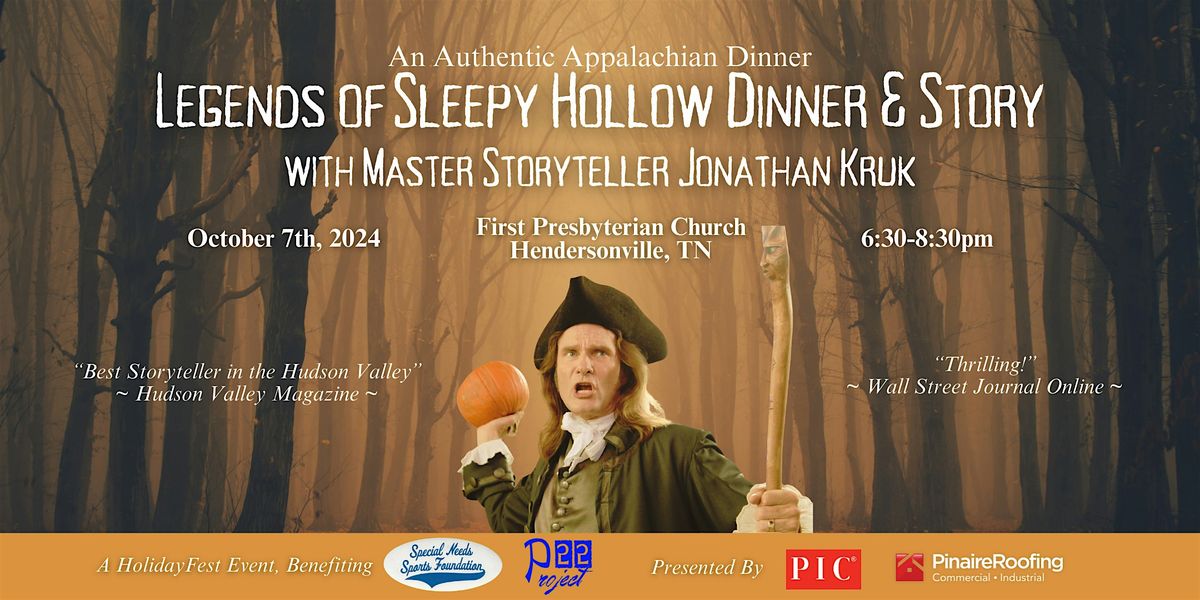 Legends of Sleepy Hollow Dinner & Story with Jonathan Kruk