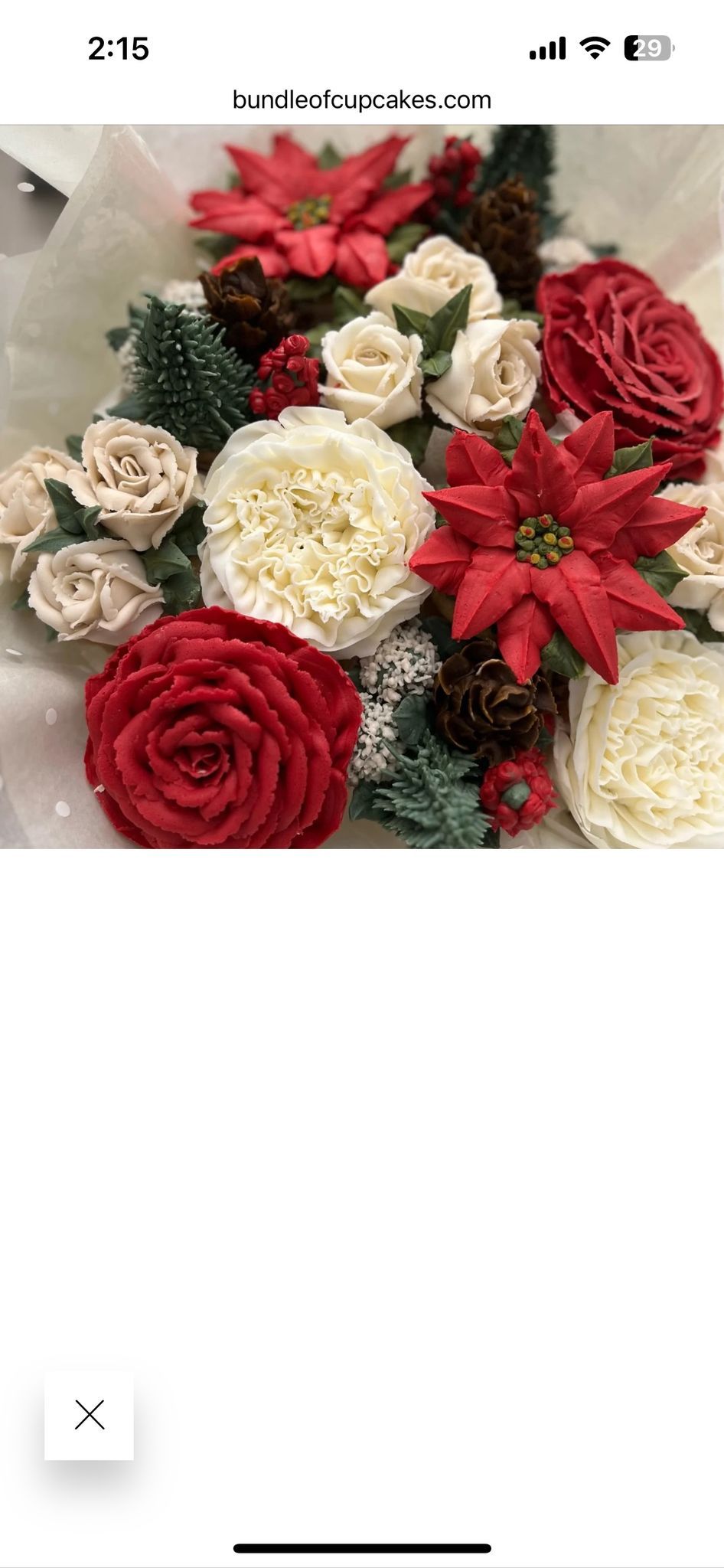 Christmas Cupcake Bouquet Workshop