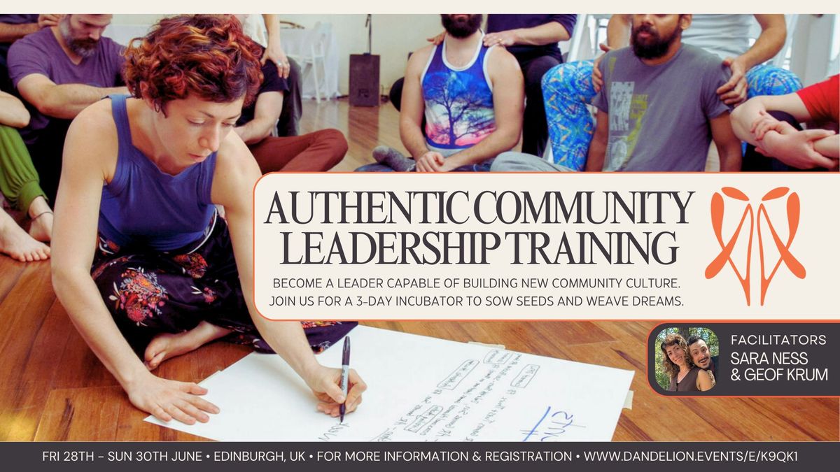 Authentic Community Leadership Training with Sara Ness and Geof Krum