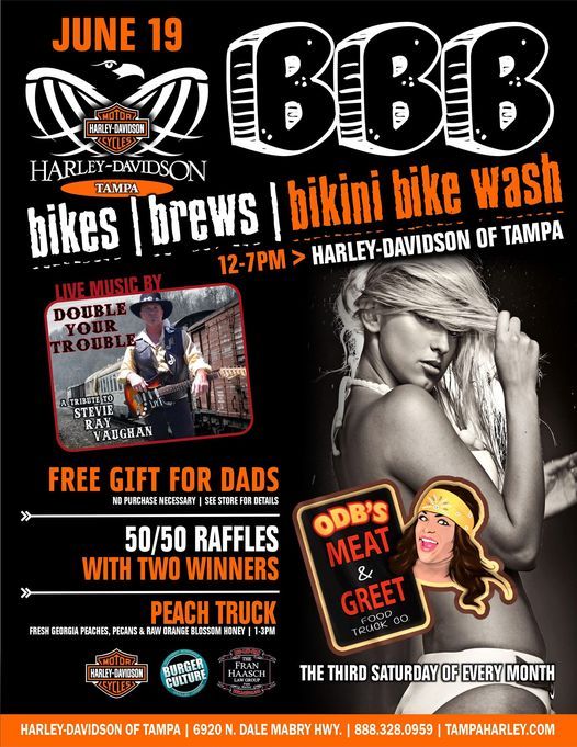 Bikes, Brews, Bikini Bike Wash for Dad!