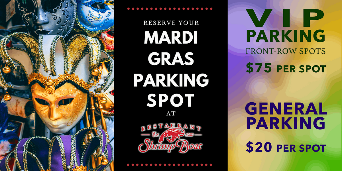 Mardi Gras Parking, The Shrimp Boat Restaurant, Panama City, 11