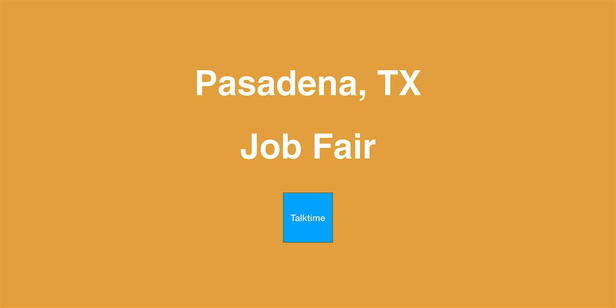 Job Fair - Pasadena