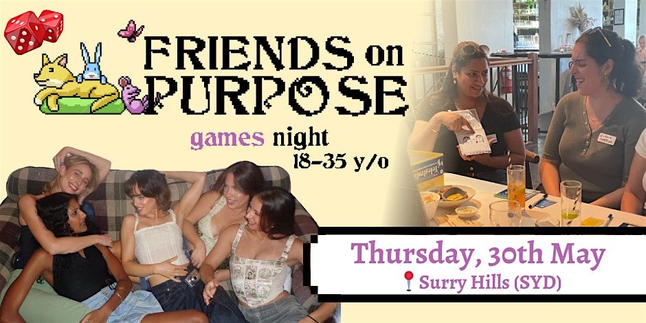 Friends On Purpose: Games Night (18-35 y\/o)