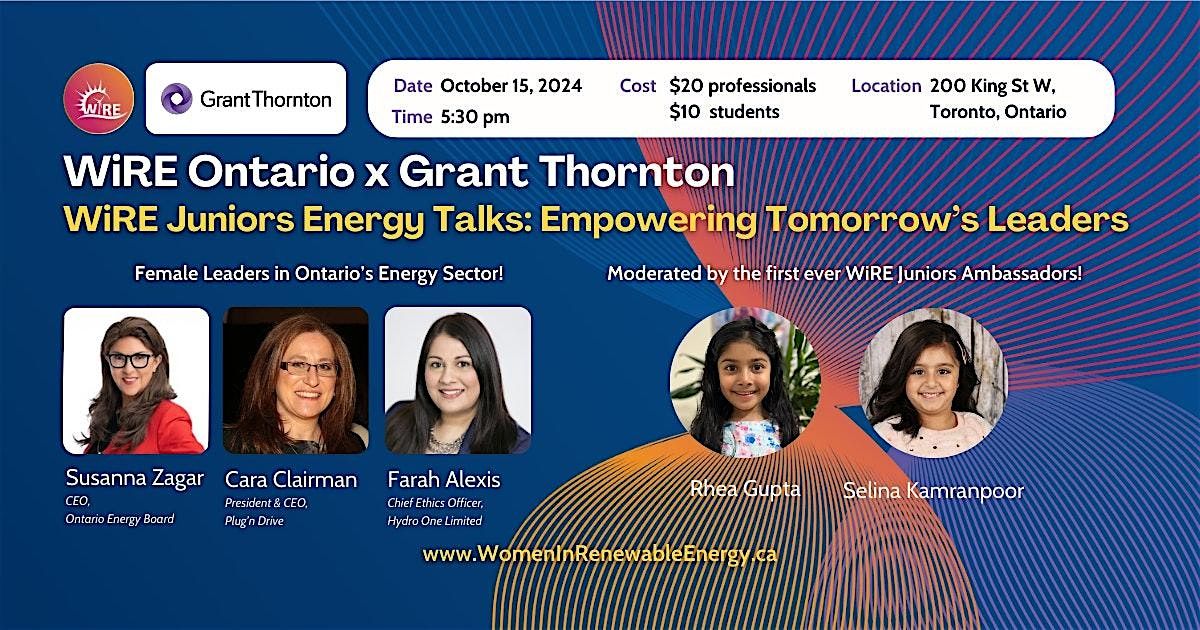 WiRE Juniors Energy Talks: Empowering Tomorrow\u2019s Leaders