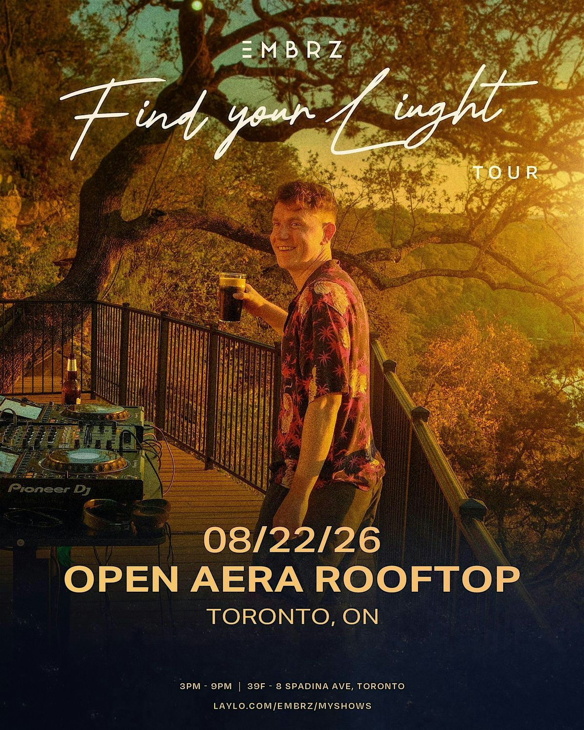 EMBRZ | Find Your Light Tour | Open Aera