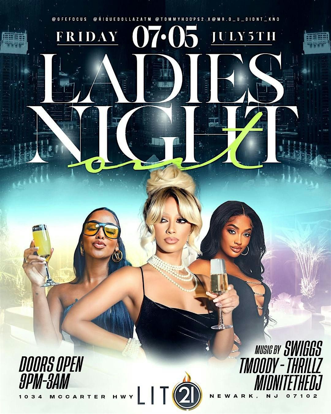 LADIES NIGHT OUT (CANCER BASH)  - LADIES FREE BEFORE 11PM WITH RSVP