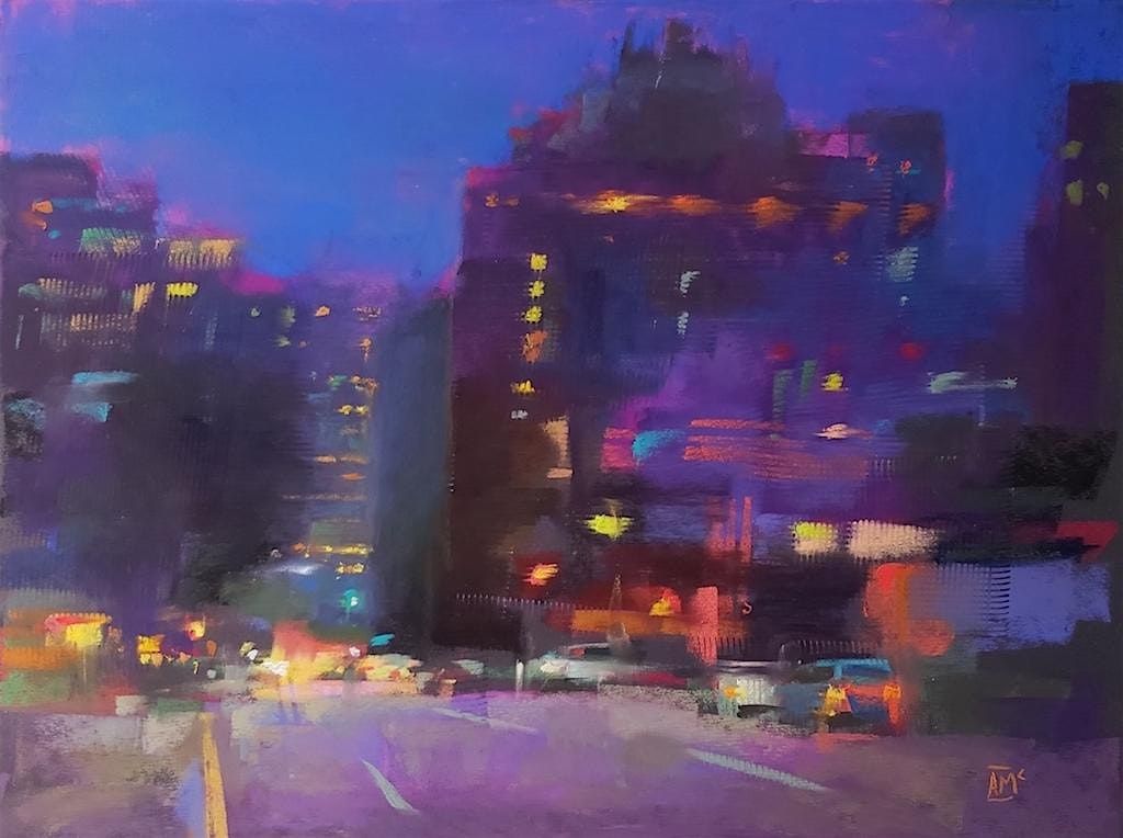 MASTERCLASS - City Lights and Reflections in Pastel with Andrew McDermott