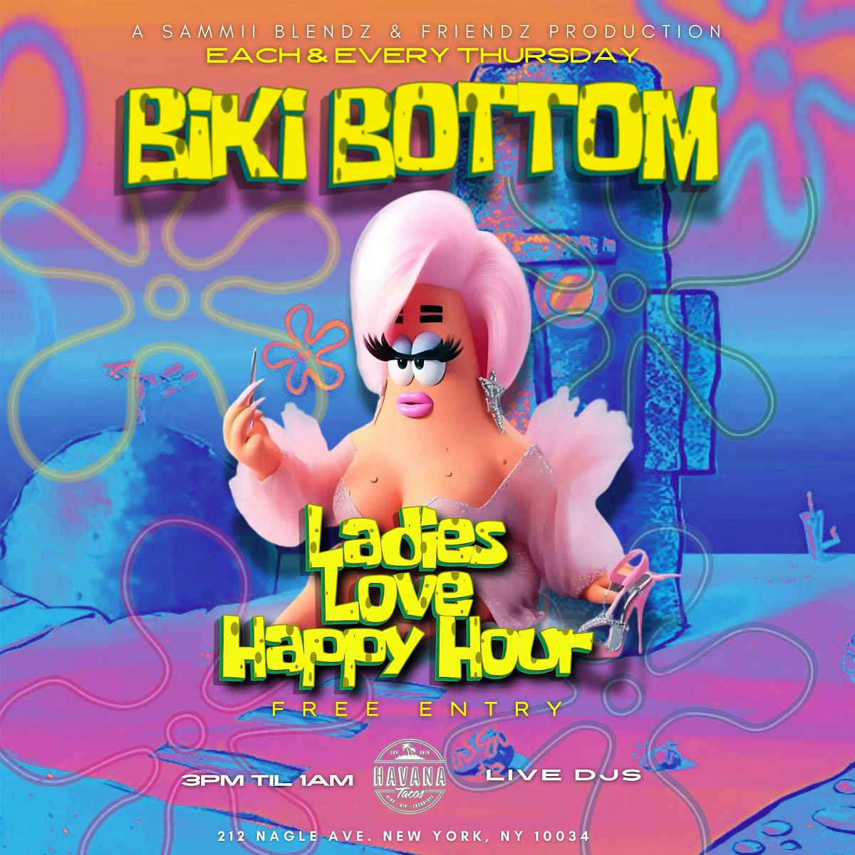 " Bike Bottom " Ladies Love Happy Hour