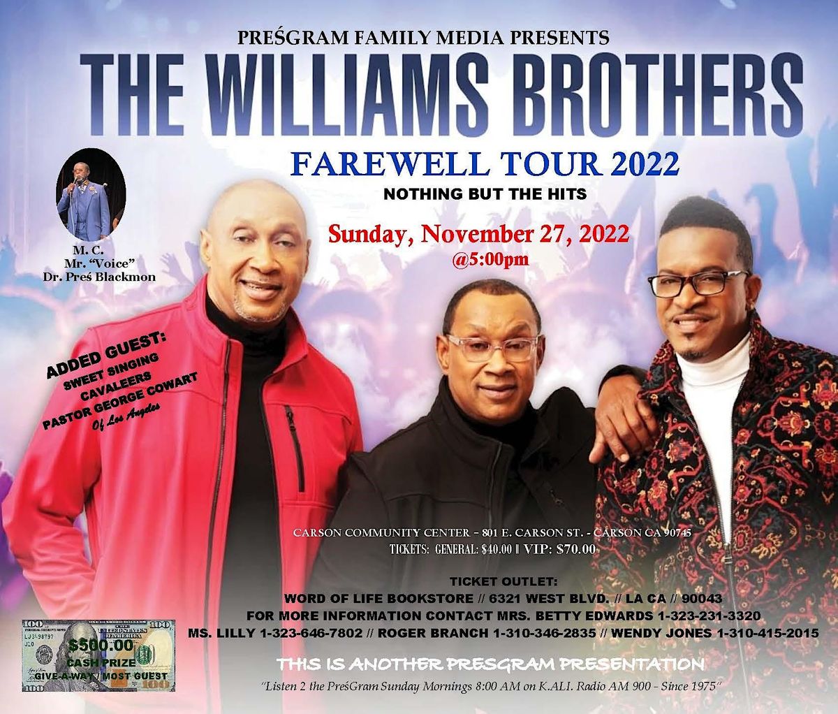 The Williams Brothers Farewell Tour: Nothing But The Hits